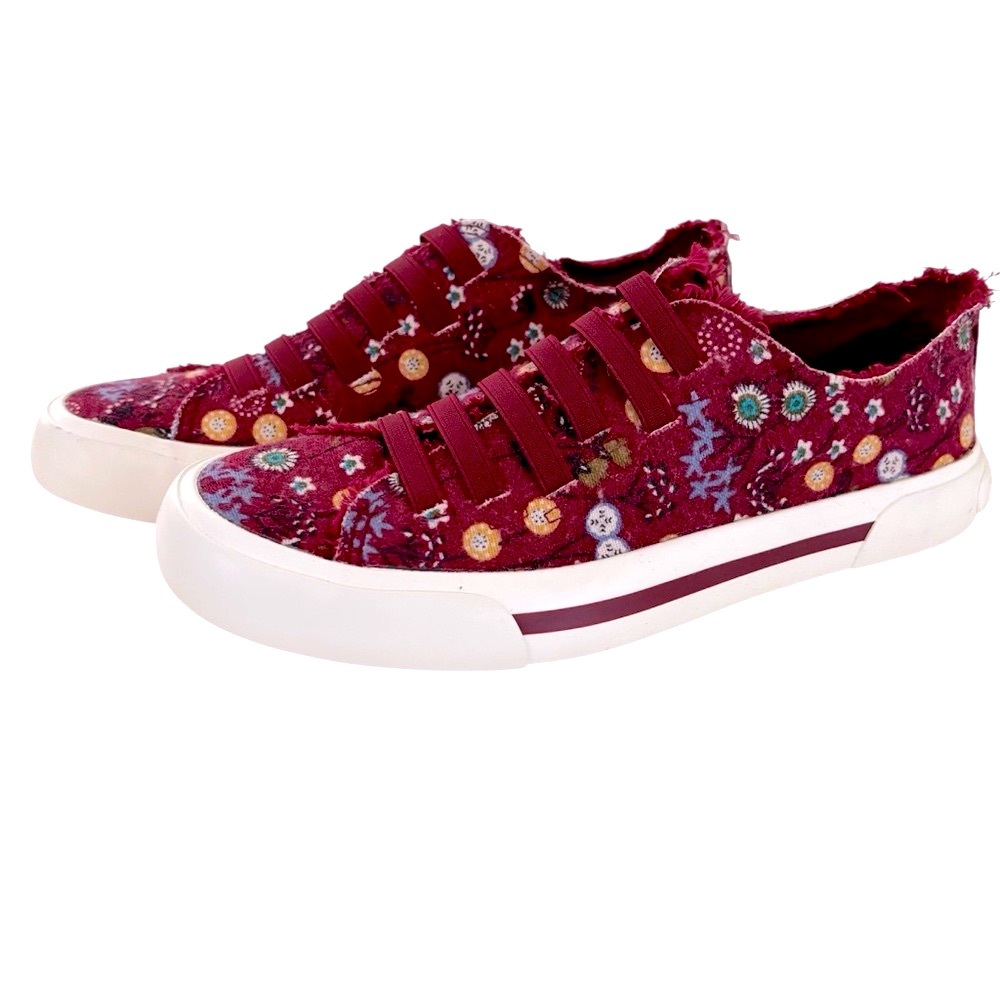 Rocket Dog Jokes Slip On Red Multi Red Floral Design Quality Material Fashion